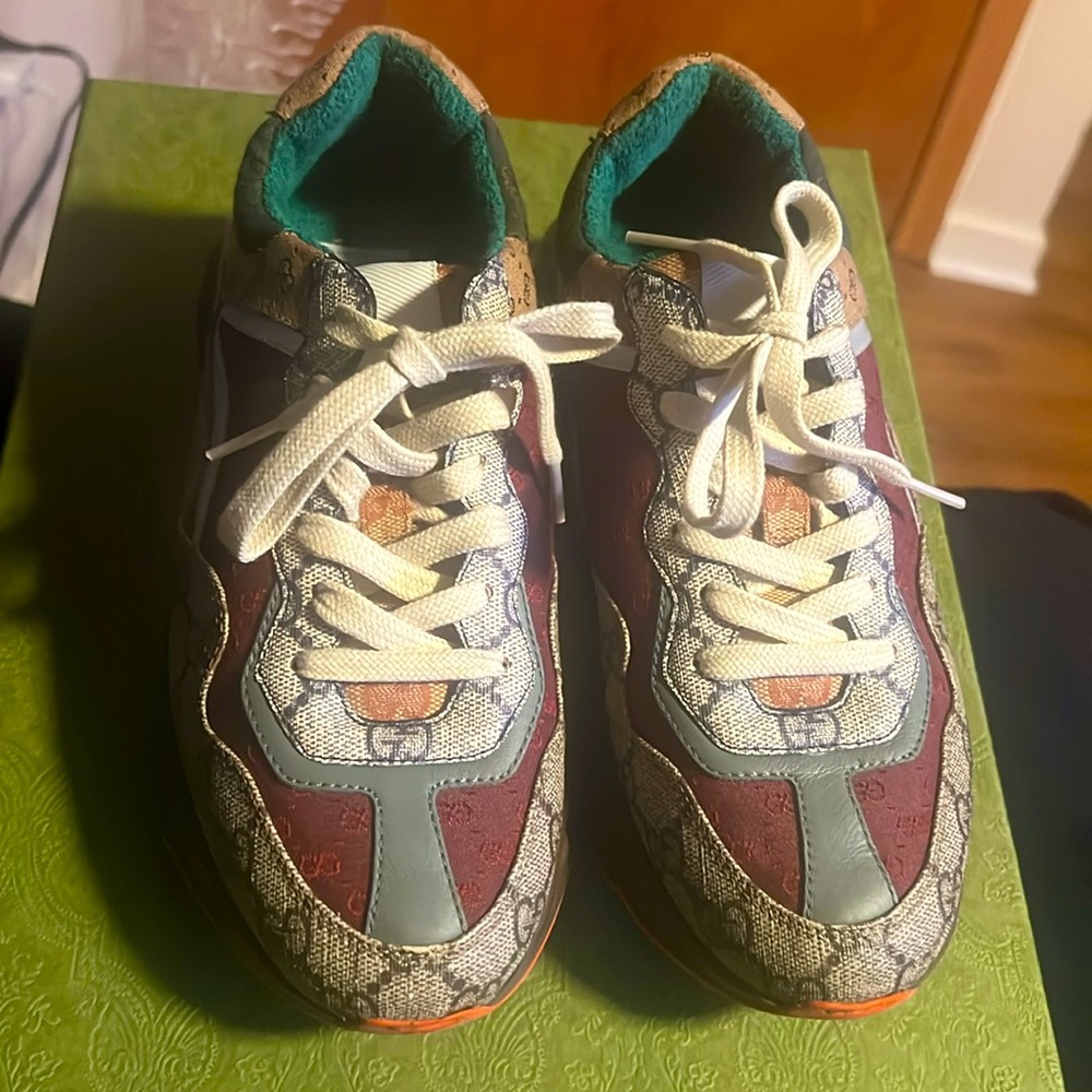 GG Rhyton Canvas Fashion Sneakers